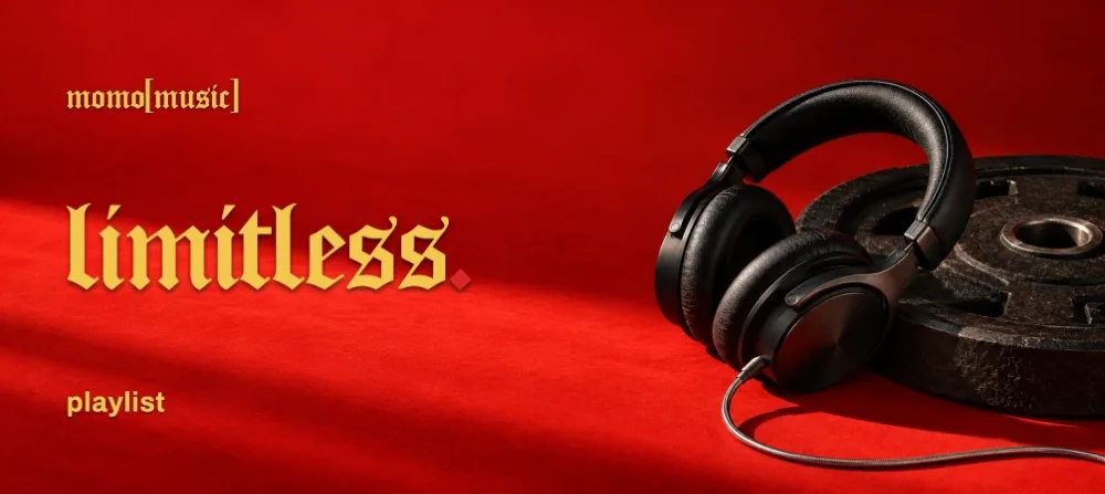 the limitless playlist, red headphones.