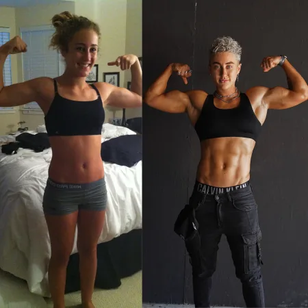 a fighter's before and after, from the momo[muscle] hall of fame