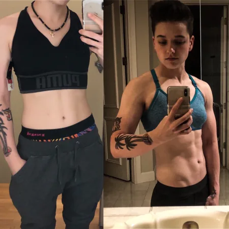 a fighter's before and after, from the momo[muscle] hall of fame